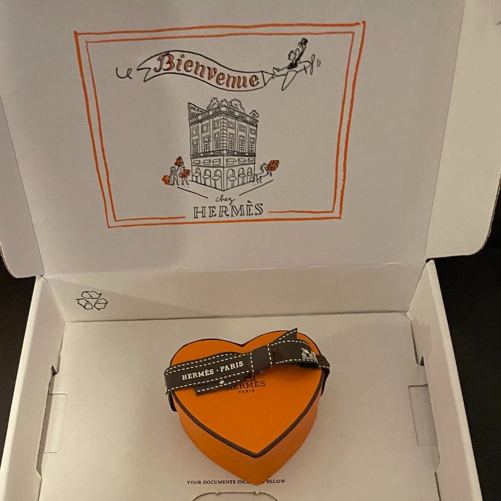 Brand New Hermes Tea Time twilly  or pocket square  ring - Picture 6 of 6